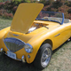 Illustration for article titled Austin-Healey 100 With Blown Jaguar V12 Has Almost Enough Engine Now